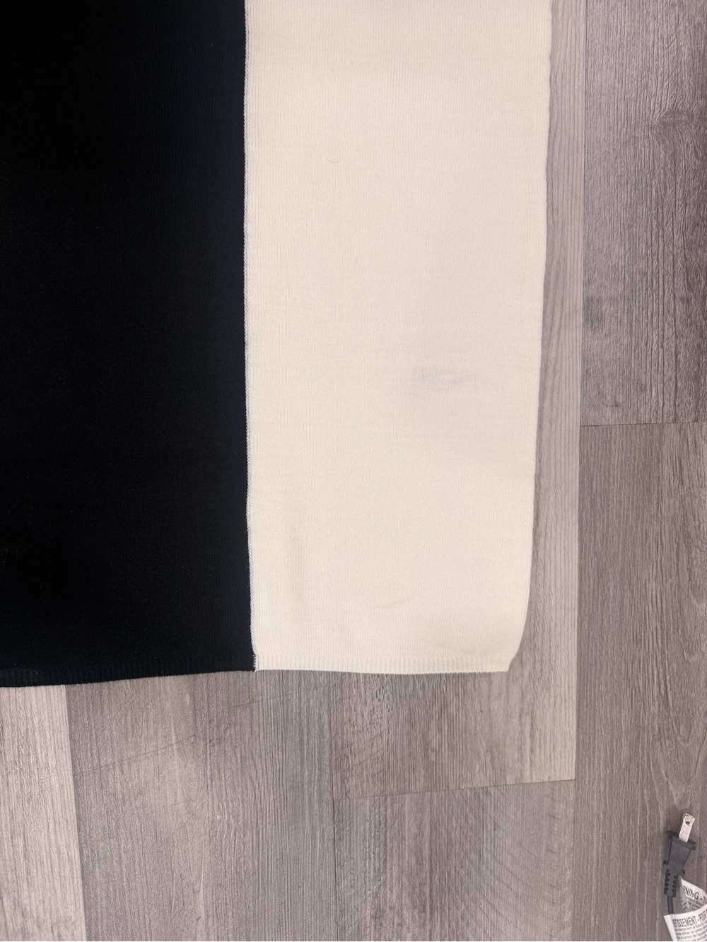 ASOS Black and White Colorblock Long-Sleeve Two-Piece Dress - Picture 4 of 4